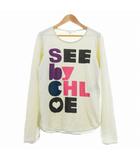 Tシャツ カットソー ロンT 長袖 クルーネック コットン ロゴ I38 ベージュ トップス