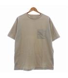アーバンリサーチ ドアーズ URBAN RESEARCH DOORS Ponti Roma ポンチポケットTシャツ カットソー 半袖 クルーネック 無地 40 ベージュ トップス