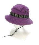 ゲス GUESS 19AW GUESSx88RISING GUE88RISING サファリハット バケットハット 帽子 ハット コットン ロゴ テープ ONE 紫 パープル 小物 バケハ