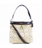 シグネチャー ショルダーバッグ ハンド 2way キャンバス F20111 茶 ブラウン 鞄 かばん ☆AA★