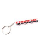 シュプリーム SUPREME 17AW Embossed Keychain キーチェーン キーホルダー ロゴ クリア 赤 レッド 黒 ブラック