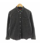 シュプリーム SUPREME 20SS ジャガード ロゴ デニムシャツ Jacquard Logos Denim Shirt 長袖 総柄 コットン S グレー /AN18