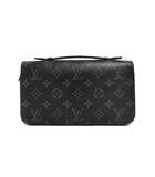 ルイヴィトン LOUIS VUITTON モノグラム エクリプス ジッピーXL ラウンドジップ ウォレット 財布 黒 ブラック M61698 ☆AA★