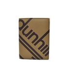 ダンヒル dunhill カードケース 名刺入れ ロゴ 茶 ブラウン