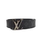ルイヴィトン LOUIS VUITTON モノグラム エクリプス サンチュール LV イニシャル ベルト 120/48 黒 ブラック M9043 ☆AA★
