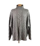 サルバム sulvam 22AW アーガイルオーバーサイズニット 長袖 M グレー SQ-K05-840