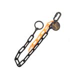 ルイヴィトン LOUIS VUITTON ポルト クレ キーチェーン ウォレットチェーン キーリング アクセサリー 黒 ブラック MP2296 ☆AA★
