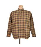 エックスガール x-girl チェックシャツ 長袖 1 茶 ブラウン 105201041001