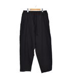 25SS コットンダックス テーパードパンツ 3 黒 ブラック B01-03007