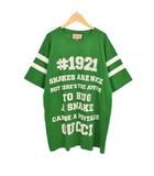 グッチ GUCCI ナンバリングプリント Tシャツ 半袖 M 緑 グリーン 655459
