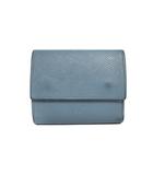 セリーヌ CELINE スモールトリフォールドウォレット 二つ折り財布 青 ブルー 10B573BEL ☆AA★
