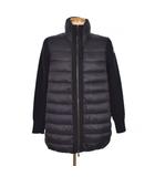 モンクレール MONCLER 19AW MAGLIONE TRICOT CARDIGAN ダウンジャケット ニット切替 S 黒 ブラック E20939455800 ☆AA★