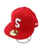 シュプリーム SUPREME ニューエラ NEW ERA 20FW S Logo Sロゴ ベースボールキャップ 野球帽 60.6cm 赤 /KH