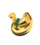 ジバンシィ GIVENCHY ブローチ カラーストーン アクセサリー ゴールドカラー ☆AA★