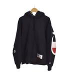 シュプリーム SUPREME チャンピオン Champion 18SS Hooded Sweatshirt パーカー フーディー ロゴ プリント S 黒 ブラック ☆AA★