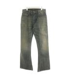 バレンシアガ BALENCIAGA 23AW デニムパンツ ジーンズ ジーパン ジッパーフライ ウォッシュド加工 ブーツカット M 青 ブルー 751089 /AN6