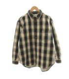  シュガーヒル SUGARHILL 23AW チェックシャツ 長袖 白 ホワイト 紺 ネイビー /AN57 ☆AA★