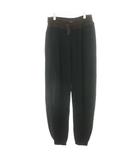 ロエベ LOEWE アナグラム スウェットパンツ SWEATPANTS ジョガーパンツ コットン シルク混 カシミヤ混 M 黒 ブラック 茶 ブラウン H526Y1JX08 /AN25 ☆AA★