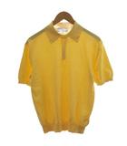 ブルックスブラザーズ BROOKS BROTHERS コットン ハイゲージ ニットポロシャツ 半袖 S 黄 イエロー 330001050 /AN33 ☆AA★
