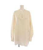 イエナ IENA 20SS シャツ ブラウス 長袖 スキッパーネック F ホワイト 20-051-900-2080-1-0 /BM