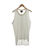 タンクトップ シルク 絹 S 白 ホワイト /AN43 ☆AA★