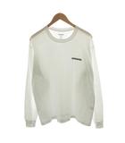 ネイバーフッド NEIGHBORHOOD Tシャツ カットソー 長袖 フロントプリント ロンT M 白 ホワイト /AN40 ☆AA★