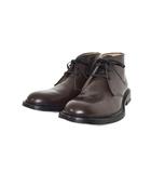 ボッテガヴェネタ BOTTEGA VENETA チャッカブーツ レザー シューズ 40 茶 ブラウン ☆AA★