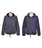 エトレゴ HETREGO リバーシブル ジャケット パーカー ジップアップ ナイロン 48 紺 ネイビー