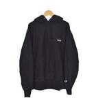 チャンピオン CHAMPION 700FILL リバースウィーブ パーカー フーディー ロゴ L 黒 ブラック