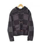 ルイヴィトン LOUIS VUITTON NIGO ジャイアントダミエ ダッフルコート 48 グレー RM202M XEP HJC03W
