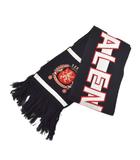 バレンシアガ BALENCIAGA Soccer Scarf サッカー マフラー ストール スカーフ ロゴ 黒 ブラック 778778 ☆AA★