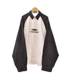 バレンシアガ BALENCIAGA 23SS オーバーサイズ シャツ 長袖 ユーズド加工 ロゴ XS 白 ホワイト 738841