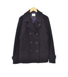 Pコート 襟付き M 黒 ブラック 1225-139-6611