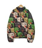 グッチ GUCCI アングリーパンサー ダウンジャケット フード 総柄 50 黒 ブラック 526428 ☆AA★