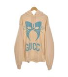 グッチ GUCCI マニフェスト プリント パーカー フーディー M アイボリー 569828 ☆AA★