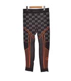 GG ジャージー ジャガード レギンス パンツ M 黒 ブラック 689203 ☆AA★