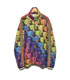 パンサーフェイス 総柄 トラックジャケット ブルゾン シェリーライン L マルチカラー 526577 ☆AA★