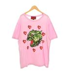 グッチ GUCCI タイガー プリント Tシャツ 半袖 L ピンク 492347 ☆AA★