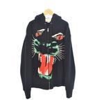 グッチ GUCCI ランウェイコレクション パンサー フロントジップ パーカー フーディー S 黒 ブラック 554795 ☆AA★