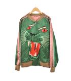 18AW アングリーパンサーフェイス刺繍 ボンバージャケット ブルゾン 50 緑 グリーン 545583 ☆AA★