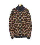 GGスター ジップアップ ニット ジャケット ブルゾン M 黒 ブラック 576796 ☆AA★