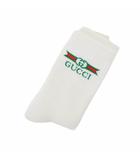 グッチ GUCCI ロゴ ソックス 靴下 L 白 ホワイト 604038 ☆AA★