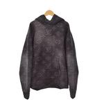 24SS 3Dモノグラム プルオーバー パーカー フーディー L 黒 ブラック RM211M IHN HKY24W