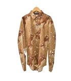 20SS カモDNAオセアンモノグラム シャツ 長袖 総柄 S 茶 ブラウン RM201M TKJ HIS07W