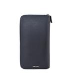 プラダ PRADA レーシングカー ワッペン 長財布 ロングウォレット レザー 紺 ネイビー 2ML188 ☆AA★