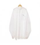 ラフシモンズ RAF SIMONS 21AW Extremely Big Synchronicity Shirt エクストリームリー ビッグ シンクロニシティ シャツ 46 白 ホワイト 212-M251