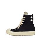 ダークシャドウ DRKSHDW 24AW スニーカーズ サイドジップ キャンバス ハイカット スニーカー 41 黒 ブラック