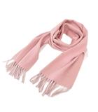 エルメス HERMES マフラー ストール パンチングロゴ カシミヤ フリンジ ピンク