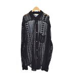 アワーレガシー OUR LEGACY COCO SHIRT ココ シャツ 長袖 メッシュ レース 48 黒 ブラック M2212CBC