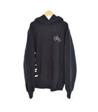 アミリ AMIRI Vertical Logo Hoodie パーカー フーディー ロゴ プリント M 黒 ブラック ☆AA★